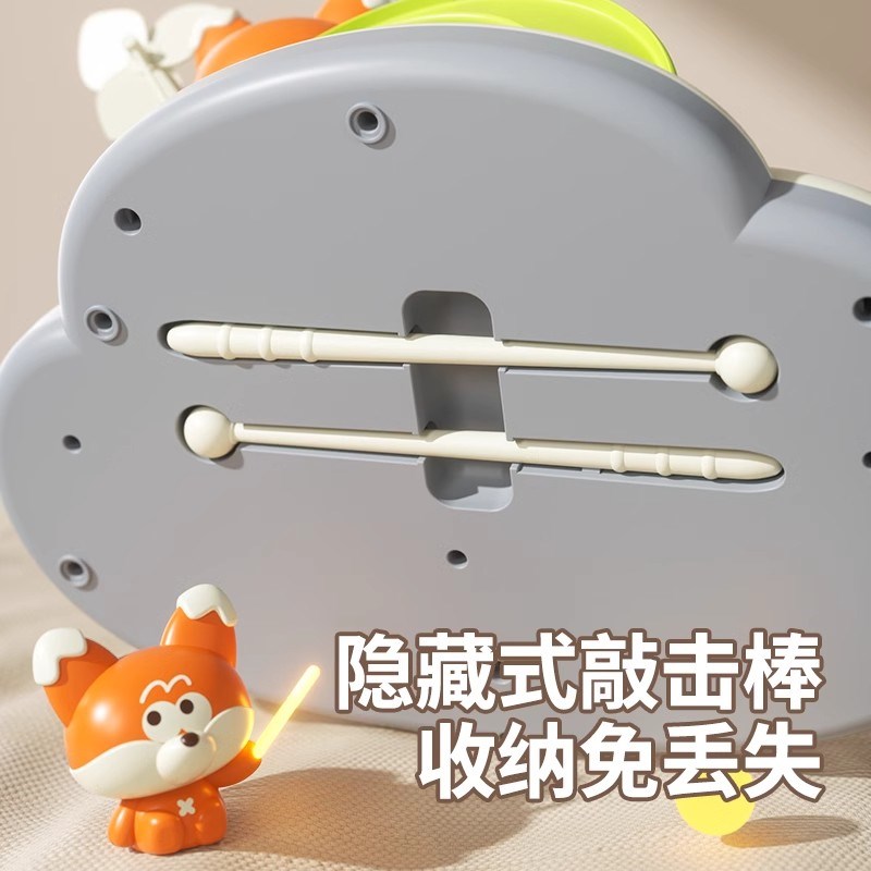 儿童八音敲琴钢琴儿童电子琴玩具婴儿益智宝宝手敲琴二Y合一音乐