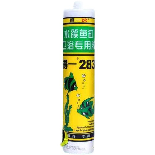酸性大型粘鱼缸胶水族q箱专用透明玻璃胶水强力防水补漏快干密封