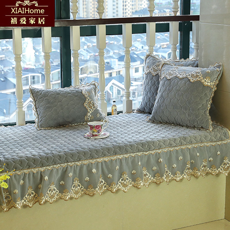 四季欧式飘窗g垫子窗台垫可机洗定做2021新款卧室阳台垫榻榻米坐