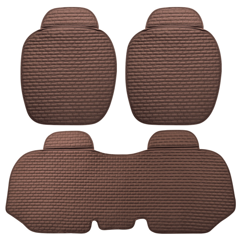 亚麻冬季汽车坐垫单片奥迪a4l a6l aG3 q5l专用四季通用座垫无靠