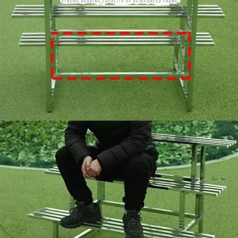 不锈钢花架阶梯式简约落地户外室内室外阳台可R拆卸组装多肉花盆