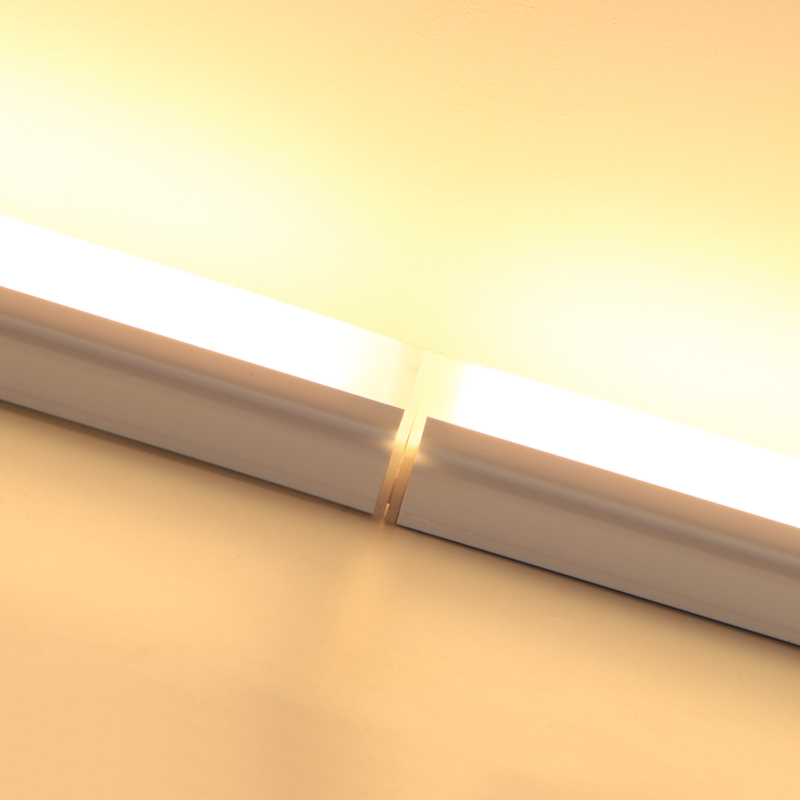 藏光灯条天花客厅吊顶灯管回光T5超亮线条灯lOed灯条槽三色日光灯