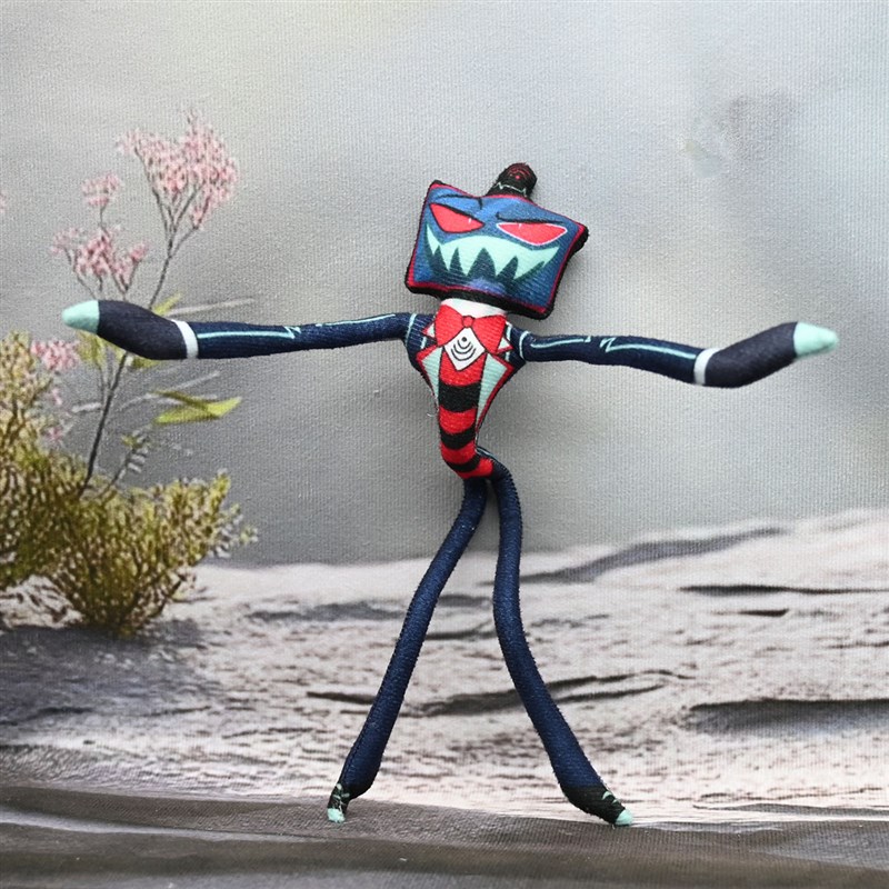 跨境阿拉斯托地狱客栈抽象公仔手B脚铁丝骨架可活动摆造型毛绒玩