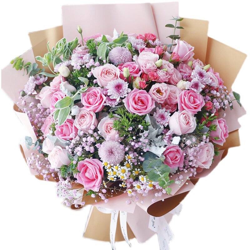 情人节新品c送妈妈超大花束天津同城熊抱巨型花束北京杭州生日鲜