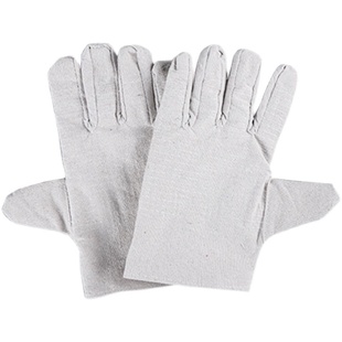 24线双层全衬帆布手套耐s磨工作机械电焊加厚防护用品劳保厂家直