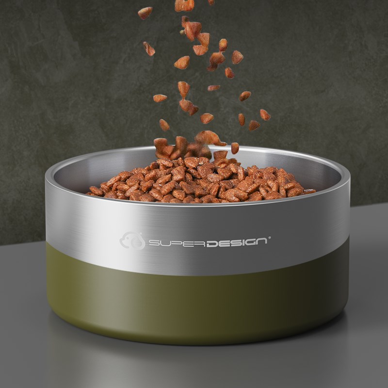 休普狗碗狗食盆30n4不锈钢狗碗宠物猫碗饭碗护颈大小型犬喝水盆