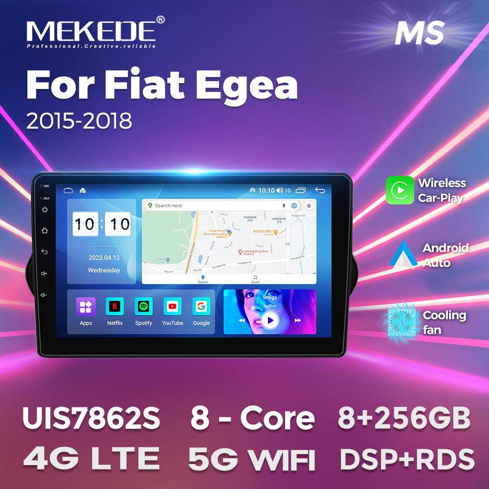 适用于FiatEgea2015-2018菲亚特Egea车载安卓导航仪无线carplay