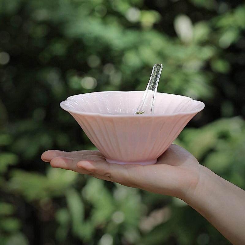 粉色羊脂玉中式沙拉碗套装家用碗水果盘茶道甜品盘碗甜汤碗绿茶碗,家装灯饰光源,其它灯具灯饰,淘宝优惠券,粉丝福利购,淘宝优惠卷