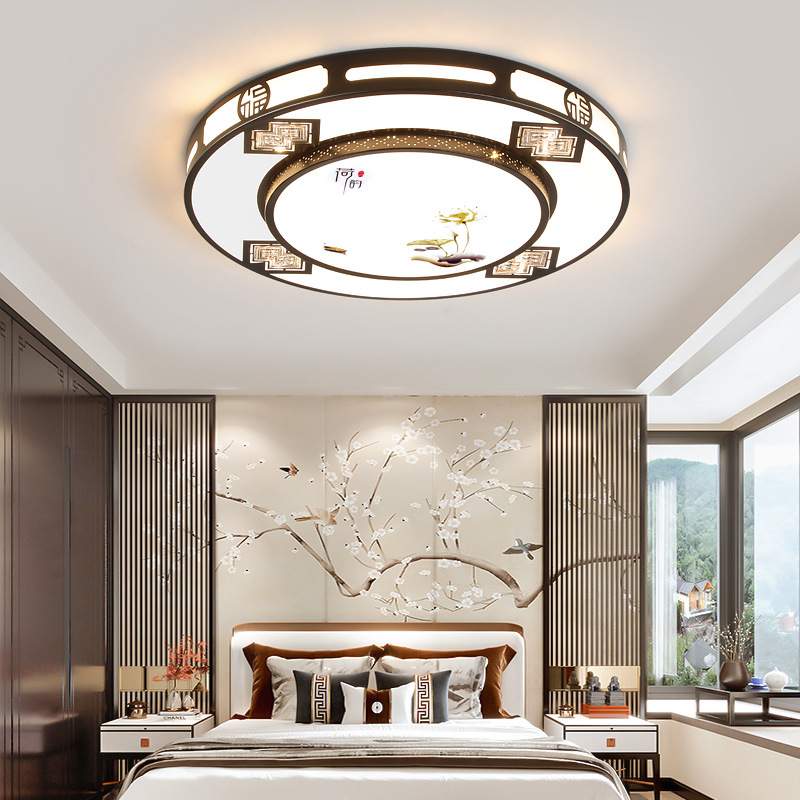 新款客厅led吸顶灯新中式创意智能语音卧室餐厅简约大气家用灯具