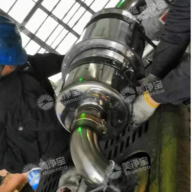 建筑机械铲车矿山车DPF黑烟净化器 柴油铲车尾气处理设备消声器