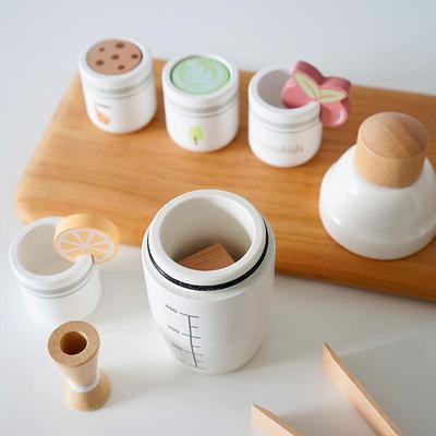 儿童仿真过家家奶茶茶具甜品套装角色扮演器具餐厨早教木制玩具