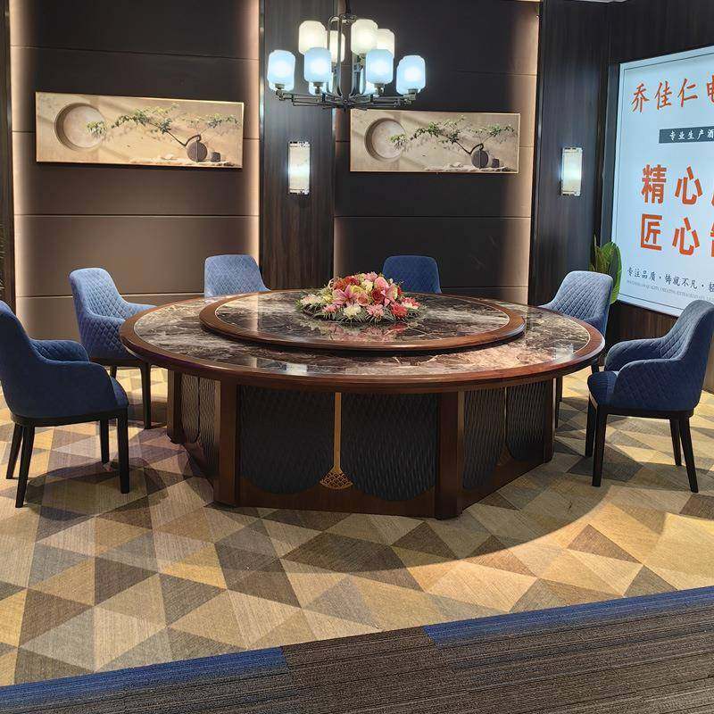 酒店大圆桌电动餐桌意式轻奢岩板别墅饭店会宴火锅圆餐桌餐厅桌椅,家装灯饰光源,其它灯具灯饰,淘宝优惠券,粉丝福利购,淘宝优惠卷