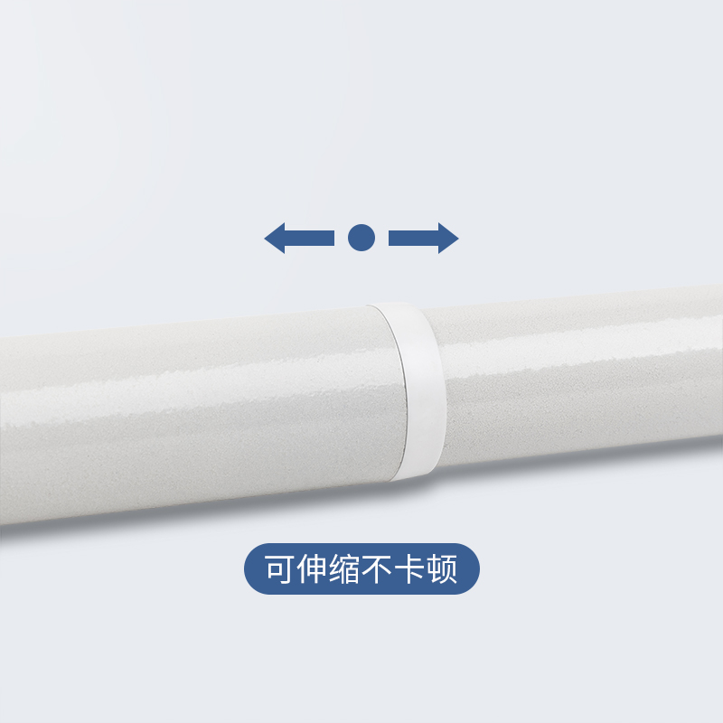 免打孔卧室d窗帘杆弹簧伸缩杆试衣间衣橱卫生间飘窗晾衣杆浴帘杆