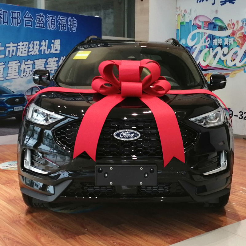 新车提车交车仪式用品汽车大蝴z蝶结4S店展车车头花朵礼物盒装饰