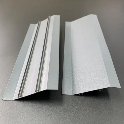 现货喷涂烤漆深灰色铝合金百叶片75mm*0.6mm厚百叶窗通风防雨型材