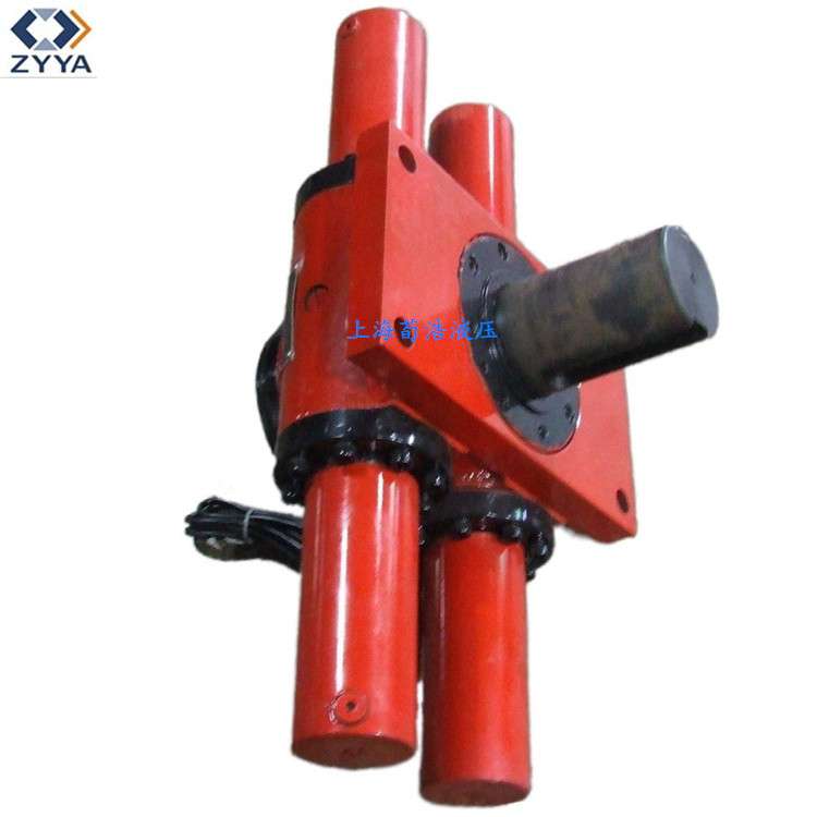 上海荀浩销售齿轮齿条摆动液压油缸法兰轴式高压力双齿条摆动油缸