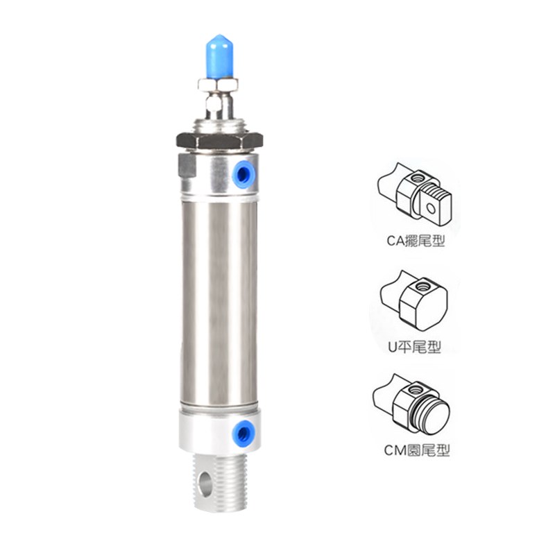 亚德客小型不锈钢迷你气缸MA20/25/32/40-25SX50*75X100WX200S-CA