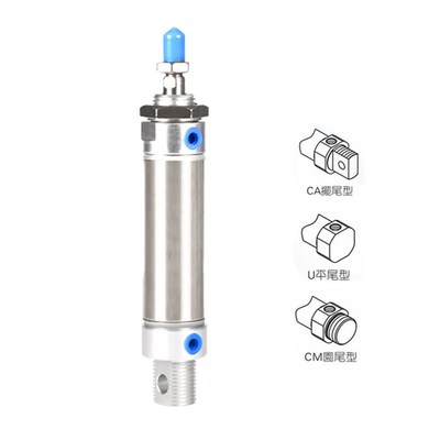 亚德客小型不锈钢迷你气缸MA20/25/32/40-25SX50*75X100WX200S-CA