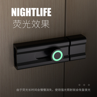 免打孔插销锁粘贴式室内反锁门栓房间门闩明装门扣防盗老式门锁扣