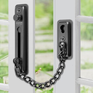 防盗链免打孔家用入户门锁安全搭扣卡扣内反锁扣酒店门链加厚门栓