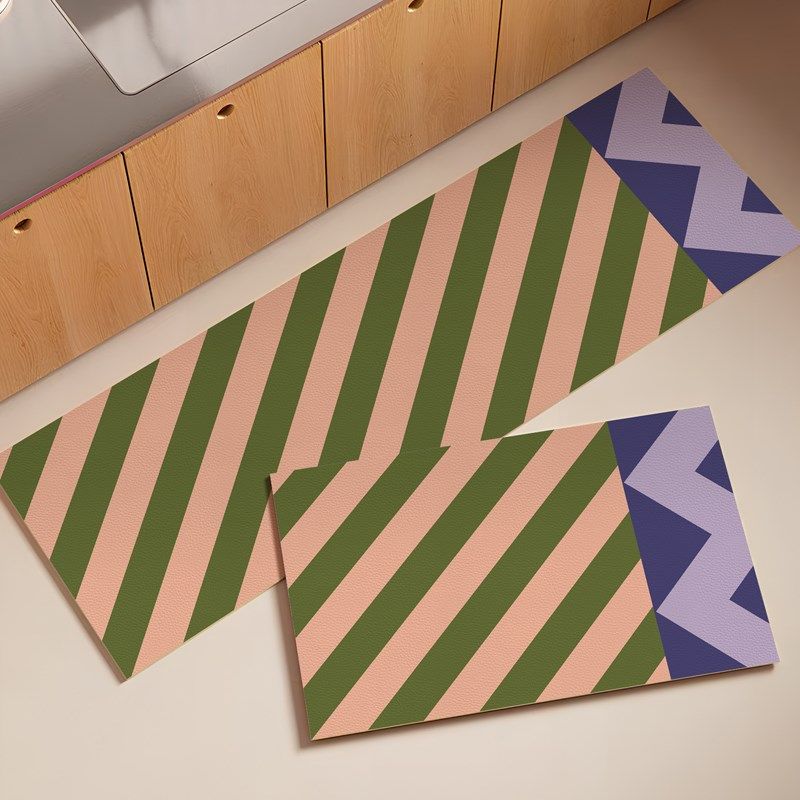 中古风复古高级感厨房地垫防滑防水防油可擦免洗耐脏满铺全铺地毯,居家布艺,厨房地垫,淘宝优惠券,粉丝福利购,淘宝优惠卷