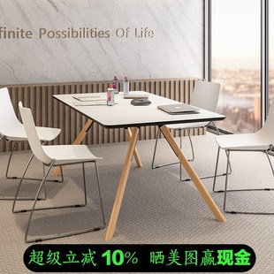 森川家具办公桌会议桌接待洽谈桌电脑桌小型培T训桌家用圆形餐桌