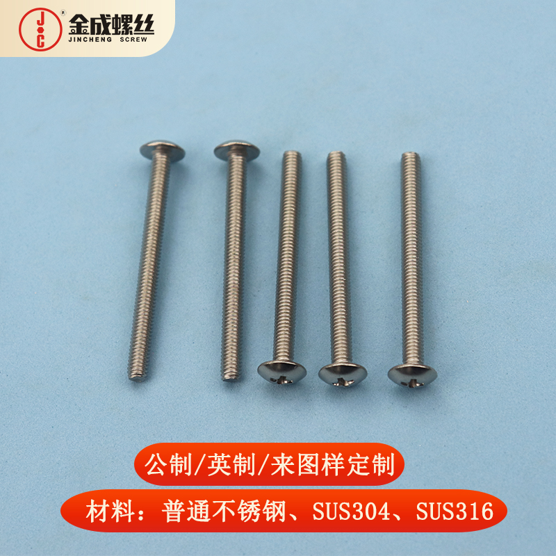 不锈钢316十字大盘头螺丝大扁机