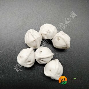 三孔带筋瓷球 亚华 惰性氧化铝瓷球   惰性瓷球