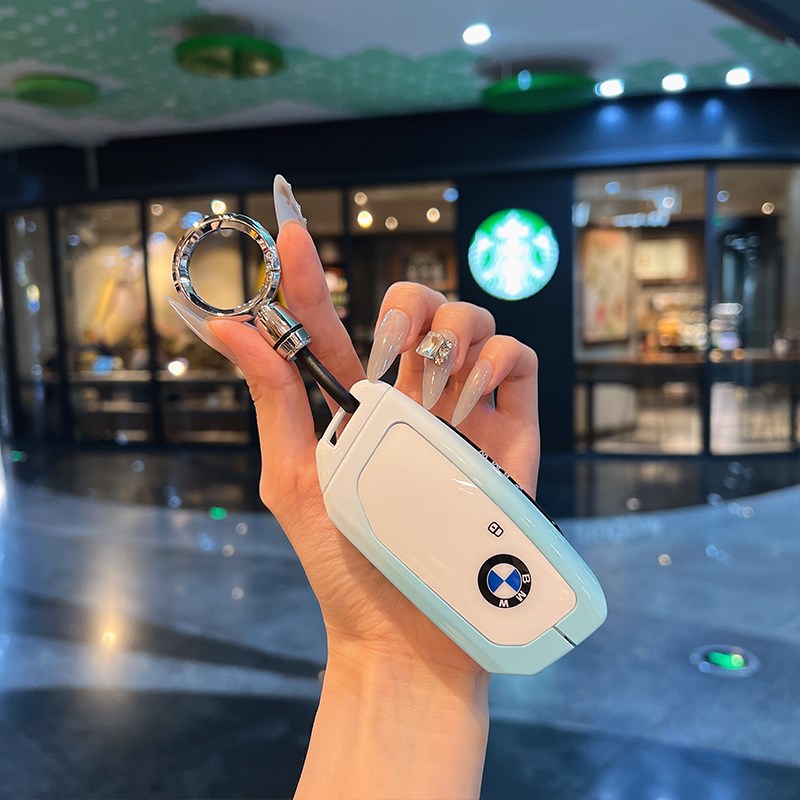 适用宝马新款5系钥匙套x6x1x7/740/735lMi7系车壳金属高级感男女