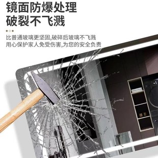 智能浴室镜家用挂墙卫生间镜子壁挂洗手间带灯触摸屏防雾镜子定制
