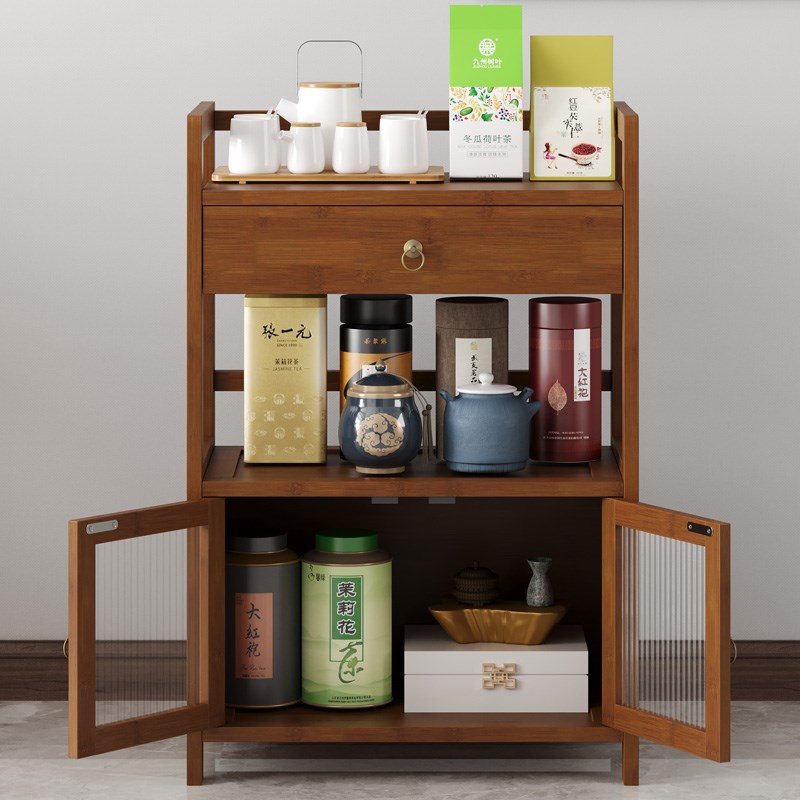 茶桌家用小茶台可移动小推车带轮茶几沙发边几茶水架多功能置物架