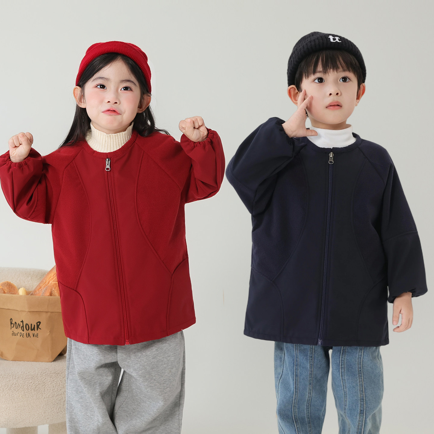 防水罩衣儿童摇粒绒秋冬长袖男童洋气羽绒服罩衫防脏女孩吃饭围兜,童装/婴儿装/亲子装,反穿衣/罩衣,淘宝优惠券,粉丝福利购,淘宝优惠卷