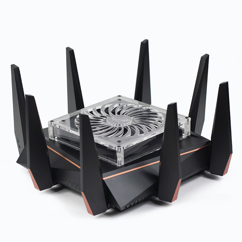 华硕AC5300路由器q散热器 华硕无线路由器散热风扇静音调速散热架