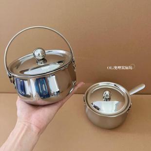 荤油辣椒油红油罐厨房带盖 不锈钢316迷你猪油罐家用耐高温油罐装
