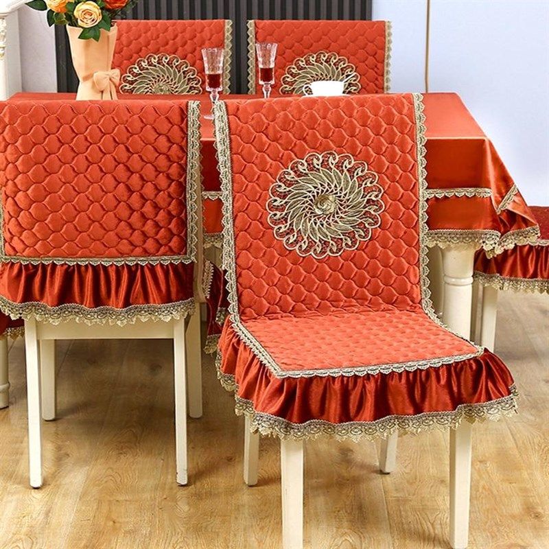 椅子套罩连体餐桌椅垫椅套餐椅垫套装椅套防滑靠背一体垫坐垫家用