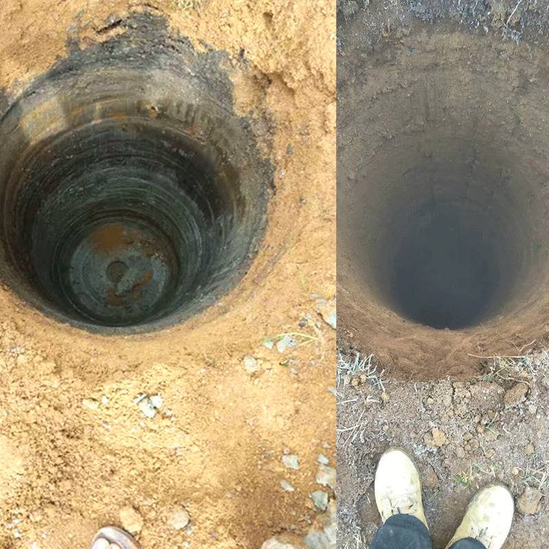 挖改螺旋钻机打土挖坑打桩机挖掘机改螺旋钻孔桩帽成型器破碎锤