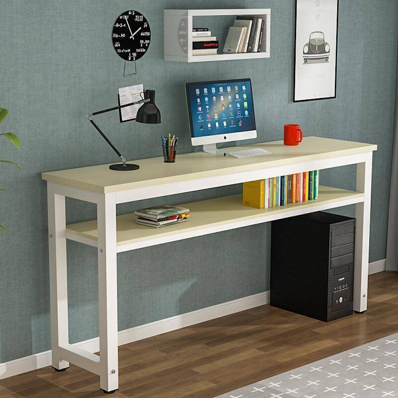 长条书桌电脑桌长条桌靠墙窄桌家用桌学习桌长方形桌简易办公桌子