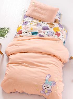 60宝ATP支长绒棉花幼儿被子三件套绣儿童午睡宝园入园六件套被子