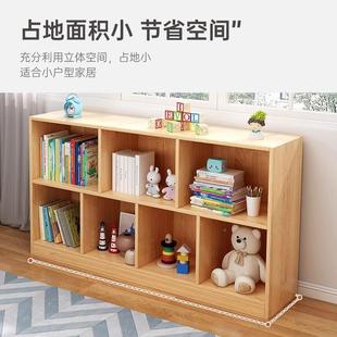 跨境简易书架落EFE置物架客厅组地合柜储物室置物柜书柜卧家用柜