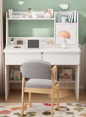 字桌架书一体桌现代简约家用书中小学生写台卧室小型学习JMH96713