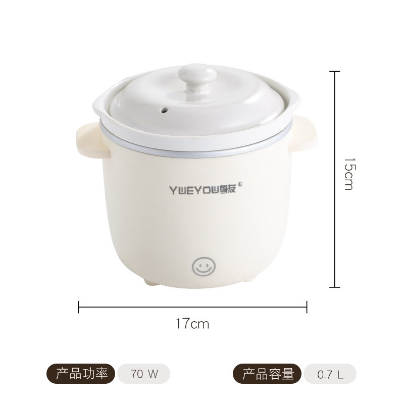 迷你小型电炖锅陶瓷炖锅煮粥煲汤婴儿辅食锅家用宿舍电炖锅一人图片