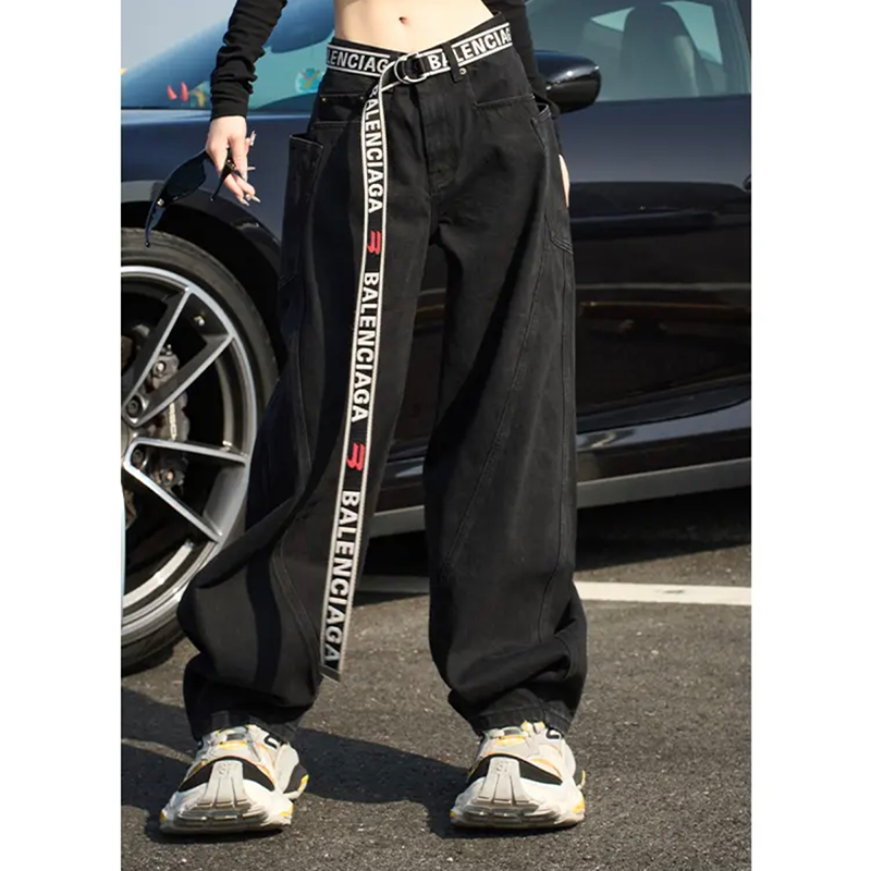 巴黎伐木弯刀裤重磅解构牛仔裤