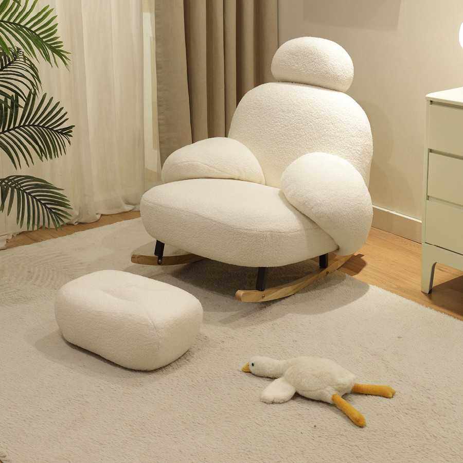 乐巢网红大白摇摇椅大人躺椅客厅奶油风休闲沙发家用阳台懒人摇椅,鲜花速递/花卉仿真/绿植园艺,其它园艺用品,淘宝优惠券,粉丝福利购,淘宝优惠卷