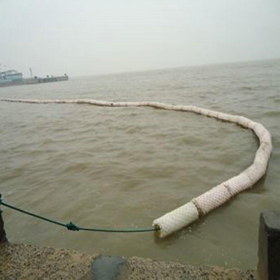 吸油索 外层尼龙网片浮水吸油索 船坞码头海事江面吸油索厂价格