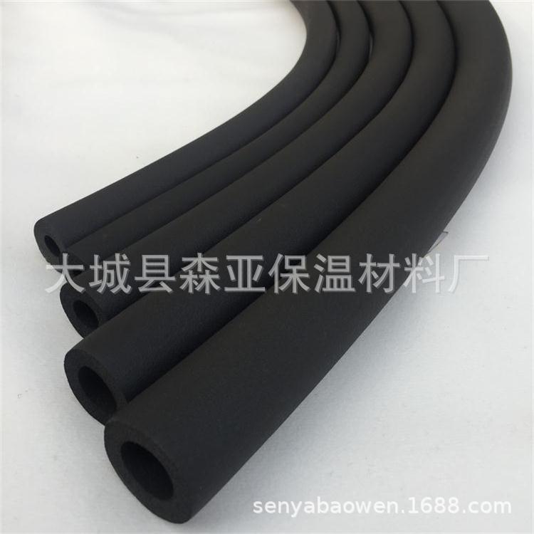 B1级橡塑管壳高密度难燃橡塑保温棉隔热防冻套管厂家