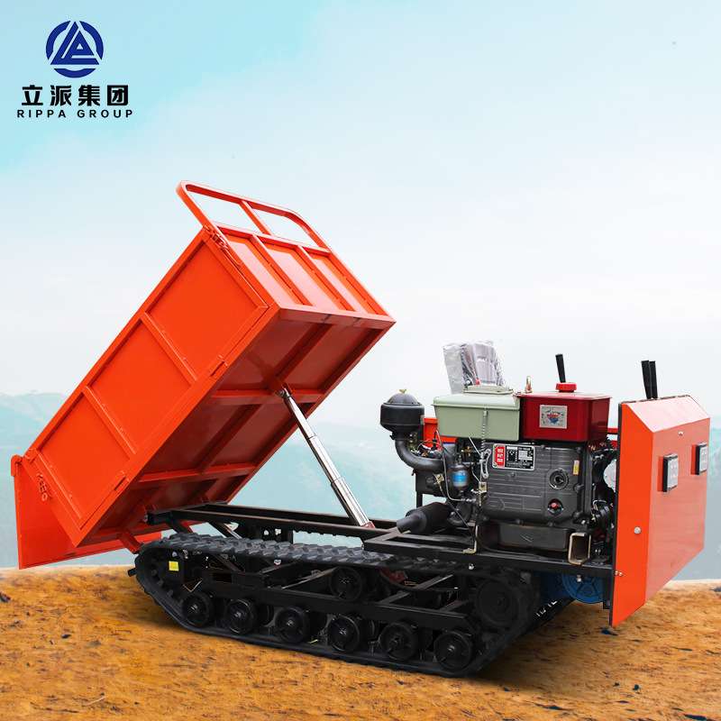 立派RIPPA履带车现货全地形运输车农用爬山虎果园运输自卸翻斗车