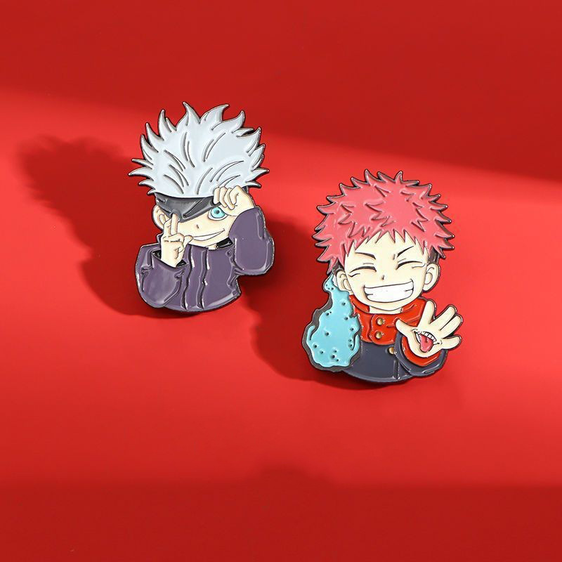 五条悟胸针男咒术回战二次元卡通动漫周边徽章日系衣服包包配饰