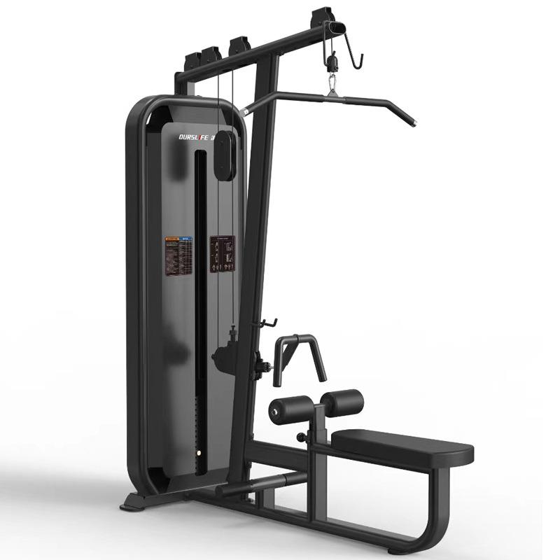 OURSLIFE高低拉背训练器商用健身房力量训练器G105