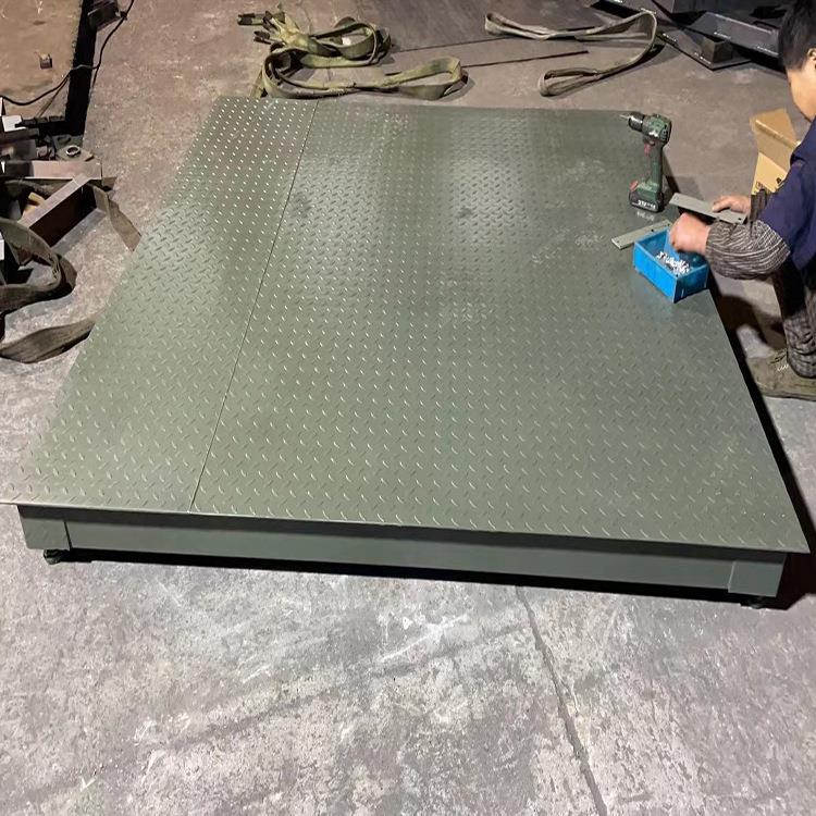 1.5*m地磅铝材钢板称重电子平台秤5吨小票打印加厚电子秤5000kg