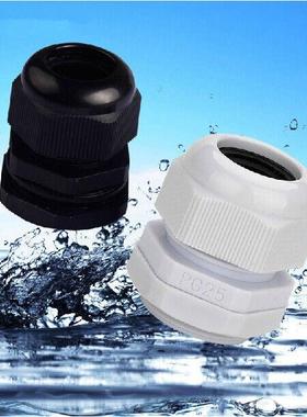 塑料电缆防水旋转接头 固定头 葛兰头 PG11 M18*1.5 白/黑 100/包